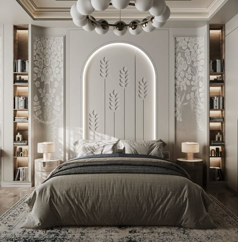 Panel Design Ideas, Bedroom Behance, Beauty Fotografie, Bedroom Design Modern, Wall Panel Design, Kids Interior Room, Luxury Bedroom Master, Bedroom Bed Design, Bed Back