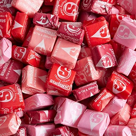 Amazon.com : Starburst Fav Reds Fruit Chews Candy-5 Pounds Bulk/ Wholesale-Great for Snacking, Treats, Baking, Candy Bowls : Grocery & Gourmet Food Strawberry Starburst, Starburst Candy, Red Starburst, Candy Aesthetic, Sarah Adams, Fruit Chews, Pink Starburst, Red Valentine, Olive Oil Cake