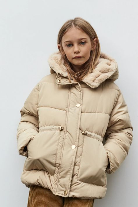 Girls' Outerwear | ZARA Spain Street Jacket, Herringbone Coat, Trendy Outerwear, Faux Shearling Coat, Faux Leather Biker Jacket, Girls Outerwear, Zara Girl, Zara Kids, Kids Outerwear