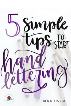 5 eenvoudige tips om te beginnen de hand belettering - Scrap Booking Learn To Hand Letter, How To Hand Letter Tutorials, Hand Lettering How To, How To Learn Hand Lettering, Learning Hand Lettering, Hand Lettered Greeting Cards, Simple Caligraphy Art, How To Do Lettering Tutorials, Lettering How To