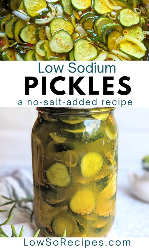 Low Sodium Pickles Recipe, Low Sodium Chicken Breast Recipes, Low Sodium Desserts, Bread And Butter Pickles Recipe, Low Sodium Bread, Low Sodium Recipes Heart, Bread N Butter Pickle Recipe, Quick Pickle Recipe, Kidney Friendly Recipes Renal Diet