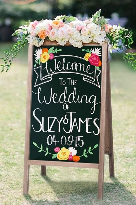 Chalkboard Stand, Chalkboard Easel, Chalkboard Writing, Wedding Welcome Board, Sidewalk Sign, Wedding Chalkboard Signs, Graduation Party Themes, Magnetic Chalkboard, Sandwich Board