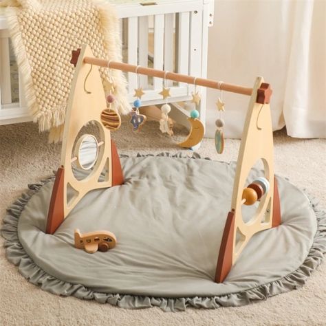 Just found this amazing item on AliExpress. Check it out! SG$10.76  31％ Off | Baby Wooden Gym Frame Rocket Model Newborn Activity Gym Frame Hanging Pendant Rattle Toys For Baby Education Montessori Toys Rocket Model, Newborn Activities, Baby Play Gym, Kitchen Storage Cart, Work Space Decor, Wine Rack Storage, Activity Gym, Play Gym, Sectional Sofa Couch