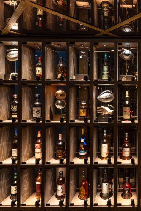 Hotel, Luxury, Travel, Five Star, Design Gentlemans Club Bar, Private Club Lounge, The Londoner Hotel, Whisky Room, Back Bar Design, Perspective Room, Leicester Square London, Home Bar Ideas, Wine Cellar Basement