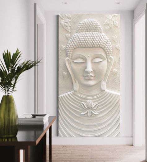 Relief Mural Art, 3d Buddha Wall Art, Buddha Murals Wall Art, Buddha Mural, Buddha With Lotus, Buddha 3d, Budha Art, Garden Buddha, Landscape Wall Painting