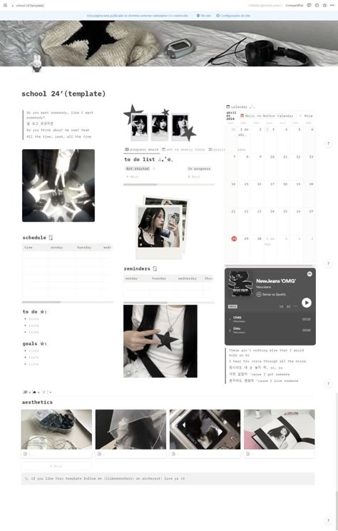 acubi notion template! ♡ Notion Aesthetic Black And White, Notion Template Ideas Mobile, Y2k Notion Template, To Do List Template Student, Notion Black And White, Aesthetic Notion School, Notion Widgets Aesthetic, Y2k Notion, Notion School Templates