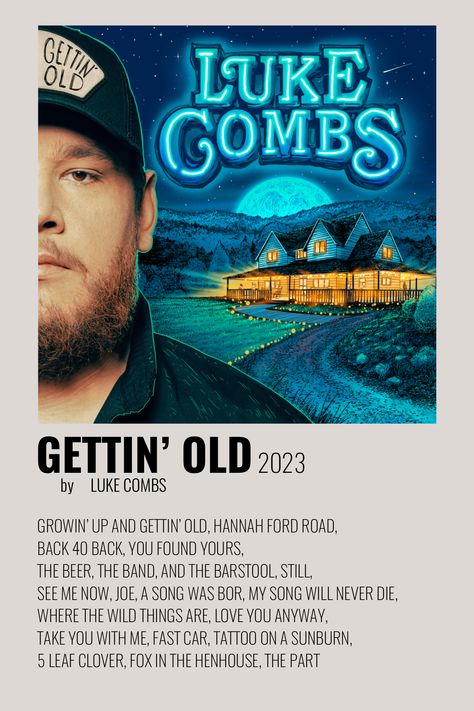 Luke Combs Album Cover Wallpaper, Country Artist Album Covers, Morgan Wallen Album Poster, Country Posters Music, Fast Car Luke Combs, Luke Combs Album Cover, Luke Combs Wallpaper Aesthetic, Country Music Album Covers, Luke Combs Aesthetic