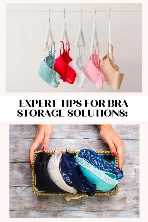 Expert tips for Bra Storage Solutions: Maximizing Closet Space and Longevity Bra Closet Organization, Bra Organization Ideas Closet, How To Organize Bras, Sports Bra Organization, How To Store Bras, Sports Bra Storage, Diy Bra Hanger, Bra Storage Ideas Diy, Organize Bras