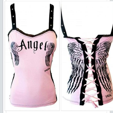 Sinful Clothing, Trashy Outfits, Roblox Clothing, Lace Up Corset, Skull Clothing, 2000s Fashion Outfits, Pink Tank, Fallen Angel, Edgy Outfits