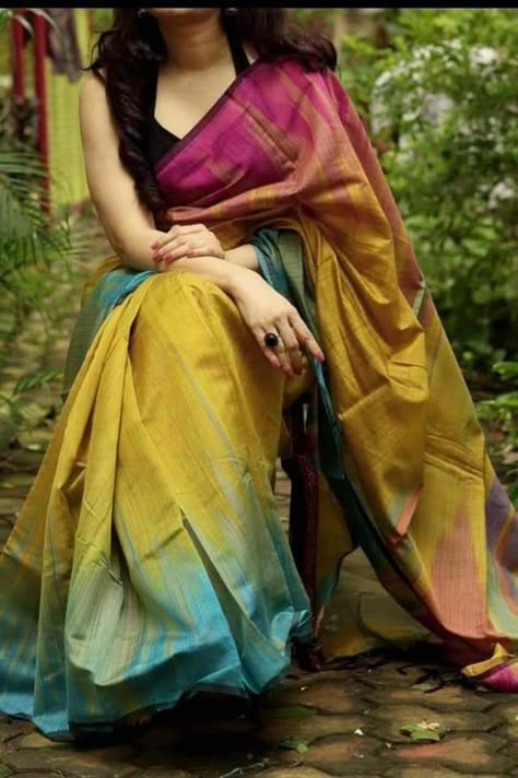 Wide Ranges of Bengal Handloom Weaving Sarees with Very Reasonable Prices Rainbow Saree, Saree Blouses Designs, Silk Sarees Online Shopping, Cotton Saree Blouse Designs, Silk Sarees With Price, Cotton Saree Blouse, Blouses Designs, Cotton Saree Designs, Designer Silk Sarees