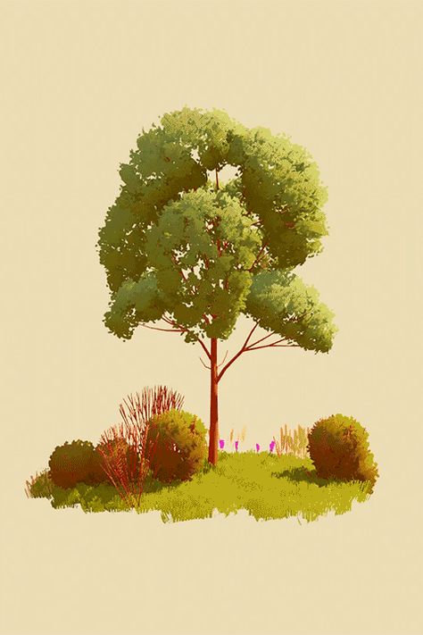 Image Effects, Graphic Design Jobs, Arbor Day, Graphic Design School, 3d Environment, 3d Tree, Low Poly Art, Game Concept Art, Tree Illustration