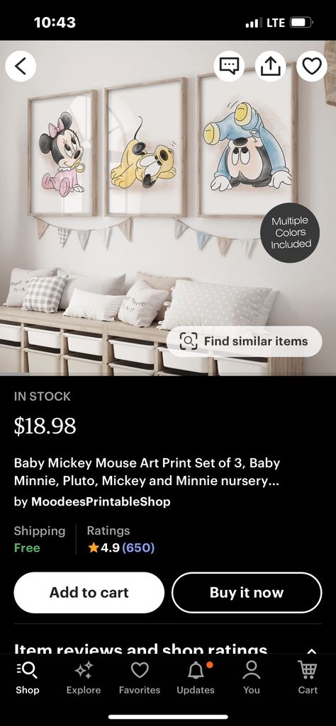 Neutral Mickey Mouse Nursery, Baby Boy Nursery Disney, Gender Neutral Disney Nursery, Disney Nursery Boy, Disney Baby Room, Disney Baby Nursery, Double Nursery, Disney Nursery Ideas, Disney Baby Rooms