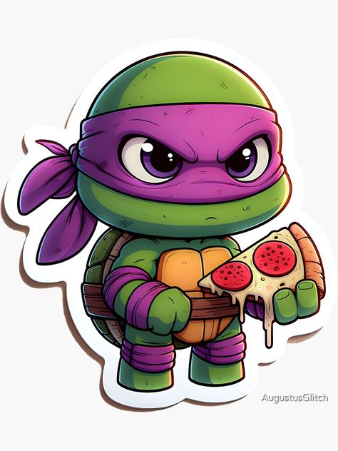 Ninja Turtles Doodle, Donatello Tmnt Tattoo, Ninja Turtle Painting, Ninja Turtle Art, Cute Turtle Cartoon, Ninja Turtle Drawing, Donatello Ninja Turtle, Cartoon Turtle, Donatello Tmnt