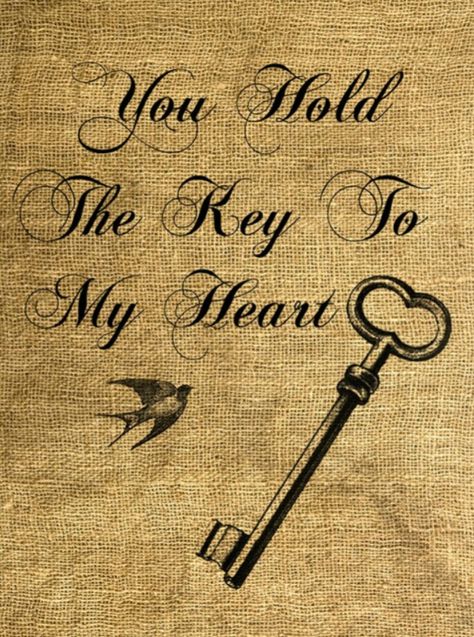 Key to my heart French Corset, The Key To My Heart, Key To My Heart, Love My Husband, Image Transfer, Love Notes, Be My Valentine, Vintage Illustration, San Valentino