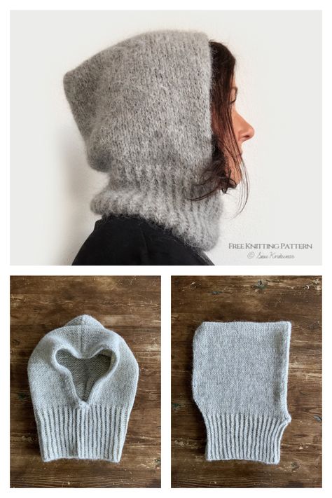 Tromsø Hoodie Free Knitting Pattern - Knitting Pattern Knit Head Scarf Pattern Free, Knit Bonnet Pattern Free, Knitted Head Scarf, Bonnet Pattern Free, Knit Gifts, Knit Balaclava, Hood Pattern, Knitted Balaclava, Fair Isles