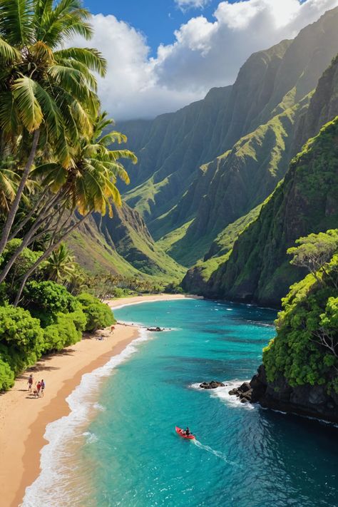 Ultimate Guide to Family Fun in Molokai 🌴 Hawaii Main Island, Carribean Islands Aesthetic, Big Island Aesthetic, Hawaii Asthetic Picture, Pretty Vacations, Limasawa Island, Island House Tropical, Nature Places To Visit, Dream Places To Go