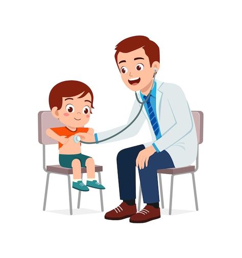 Check Up Doctor, Children Doctor, Doctor Pediatrician, Doctor Clipart, Doctor Cartoon, Doctor For Kids, Children Hospital, Children Health, Child Health