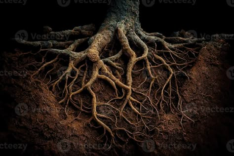 Tree Roots Underground, Tree Root Painting, Tree Roots Painting, Tree Roots Illustration, Tree Roots Drawing, Tree Roots Art, Tree Root System, Underground Drawing, Roots Underground