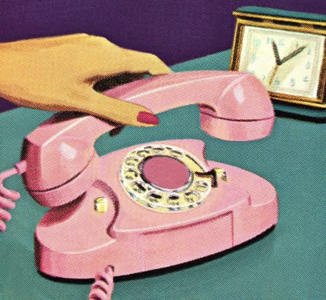 Old School Phone, Pink Telephone, Pick Up The Phone, Voip Phone, Old Technology, Rotary Phone, Vintage Phones, Retro Phone, Vintage Telephone