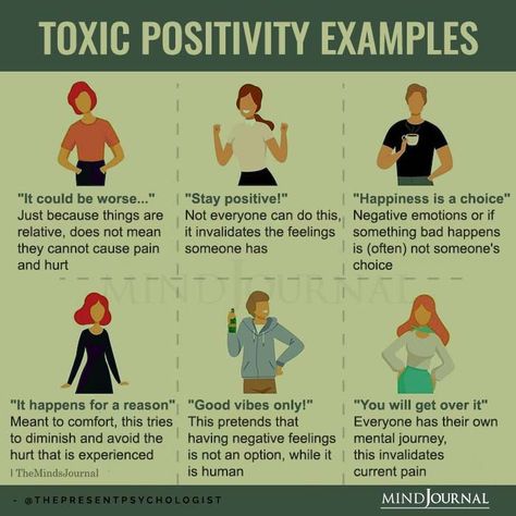 Don't get me wrong, I'm ALL for positivity and it's GREAT to feel good and to focus on everything that's RIGHT in your world. However, there's a fine line between positivity and TOXIC positivity. The fact is, things DO go wrong; we DO get hurt; GRIEF happens and sometimes we are rightfully SAD. Denying all of our negative emotions and feelings is NOT a healthy thing to do..... it's TOXIC to our systems. If negative emotions are consistantly stifled and denied our bodies will find alternative wa Toxic Positivity Quotes, Healthy Positivity, Stay Toxic, It Could Be Worse, Toxic Positivity, Could Be Worse, Yoga Information, Psychology Studies, Happiness Is A Choice