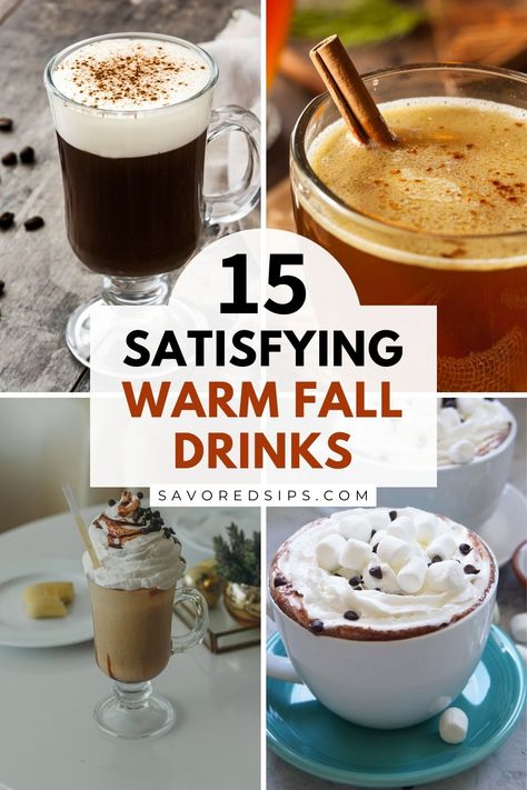 Cozy up this fall with these irresistible warm drinks! From spiced ciders to creamy hot chocolates, these recipes are like a hug in a mug. Healthy Hot Drinks Night, Hot Cozy Drinks, Warm Beverages For Winter, Hot Drinks Aesthetic, Hot Drink Ideas, Warm Drinks For Winter, Warm Alcoholic Drinks, Hot Drinks For Winter, Warm Fall Drinks