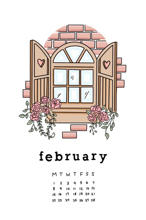 Month Journal Ideas February, February Reading Journal Spread, February Journal Cover Page, February Aesthetic Drawing, February Drawings Ideas, February Journal Spread, February Bujo Theme, February Planner Ideas, Bulett Journal Ideas February