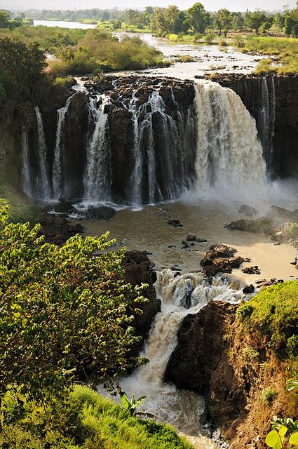 Blue Nile falls - Ethiopia I love this place! Except every time I go they are brown :P Love em anyways Nile River Landscape, Nile River Photography, Nile River Egypt Aesthetic, Rivers In Africa, Ethiopia Travel, The Nile River Ancient Egypt, Blue Nile, Beautiful Waterfalls, Africa Travel