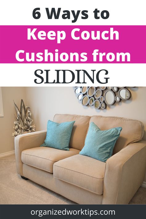 The couch cushion is sliding and needs to be put in place Couch Cushions Slipping, Sofa Cushion Ideas, Diy Couch Cushions, Couch Organizer, Couch Seats, Home Decorating Diy, Rubber Mats, Dog Couch, Cushion Ideas