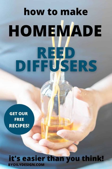 Check out our 10 hacks for making your DIY reed diffuser work. Creating your own homemade reed diffusers is simple. But sometimes they just don't seem to work very long. We point out where you might be going wrong and how to make reed diffusers the right way. Diy Aromatherapy Diffuser, Reed Diffuser Recipe, Reed Diffuser Diy, Diy Reed Diffuser, Homemade Diffuser, Diy Oil Diffuser, Homemade Reed Diffuser, Diy Essential Oil Diffuser, Oil Reed Diffuser