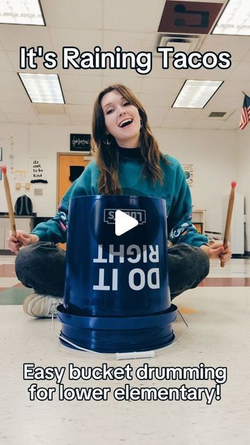 Bucket Drumming Middle School, Teaching Music Elementary, Bucket Drumming Elementary, Elementary Music Classroom Decor, Music Rhythm Games, Bucket Drumming, Music Activities For Kids, Music Class Activities, Music Classroom Decor