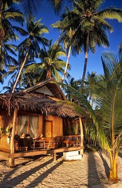 Beach Hut at Coral Cay Resort, Siquijor. Philippine Tourist Attractions Flickr Bamboo House, Exotic Beaches, Beach Shack, Spa Design, Beach Bungalows, Beach Cottage Style, Philippines Travel, Boracay, Beach Hut