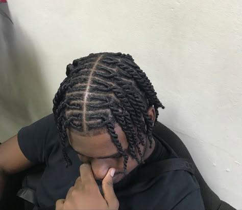 Braids For Men Twists, Plug Twist Men, Men’s Protective Hairstyles, Twists Men Hair, Cornrows To Twists, Kamikaze Twists Men, Invisible Locs Twist Men, Flat Twist Men, Interlock Hairstyles