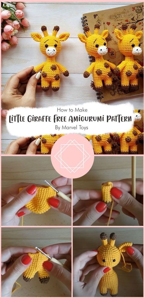 Crochet Mini Giraffe Free Pattern, Mini Giraffe Amigurumi, Small Crochet Giraffe Free Pattern, Giraffe Pattern Crochet, Free Crochet Giraffe Pattern Amigurumi, Easy Crochet Giraffe Free Pattern, Amigurumi Giraffe Pattern, Crochet Amigurumi Giraffe Free Patterns, Free Crochet Pattern Giraffe