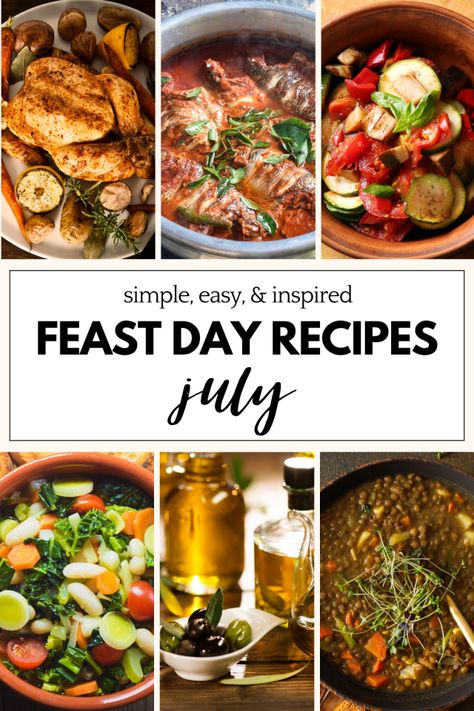 Catholic Feast Day Recipes for July Lent Meals, Kerala Fish Curry, Catholic Feast Days, Veal Stew, Easy Roast Chicken, Lent Recipes, Rustic Recipes, Traditional Dishes, Family Feast