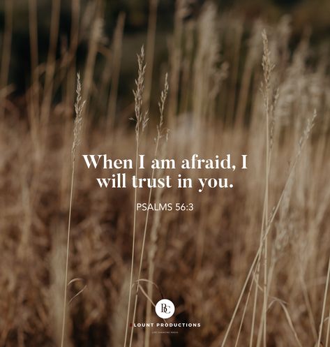 Tuesday, September 29, 2020. When I am afraid, I will trust in you. —Psalms 56:3 #verseoftheday #christianstandardbible #csb #truth #equality #humility #salvation #bible #peace #repentance #love #faith When I Am Afraid I Will Trust In You, Encouraging Quotes, Verse Of The Day, Encouragement Quotes, Psalms, Encouragement, Ios, Bible, Quotes