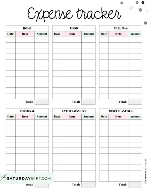 Expense Tracker Printable with Categories Expense Tracker Categories, Expenditure Tracker, Daily Expenses Template, Financial Planner Printables Free, Daily Expense Tracker Printable Free, Spending Tracker Template, Expenses Tracker Template, Budget Tracker Template, Money Spending Tracker