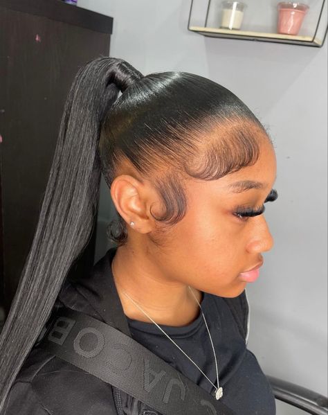 Trendy Ponytail Hairstyles, Packing Gel, Straight Ponytail Hairstyles, Sleek High Ponytail, Trendy Ponytail, The Perfect Ponytail, Slick Ponytail, Slicked Back Ponytail, Perfect Ponytail