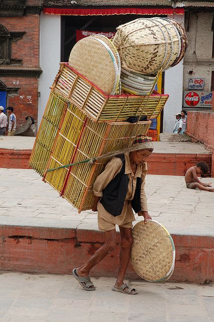 Porter at Durbar Square, Kathmandu | Flickr - Photo Sharing!. people working with Basket#woman #basket #people#working #work#wicker basket Monte Everest, Nepal Culture, Travel Honeymoon, Food Tourism, Nepal Kathmandu, Durbar Square, Asian Travel, Culture Food, Landlocked Country