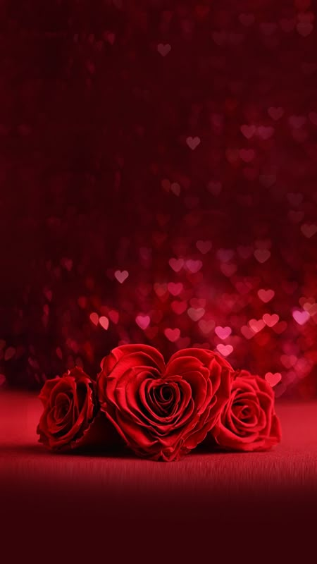 A Rose For You, Love Wallpaper Backgrounds Romantic, Love Rose Wallpaper, Red Love Wallpaper, Valentine Background Design, Heart Shape Wallpaper, Red Heart Wallpaper, Red Rose Wallpaper, Red Flowers Wallpaper