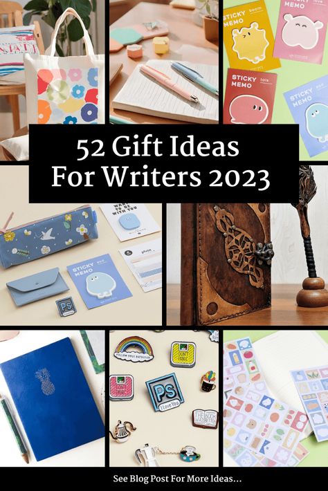 The best gift ideas for writers in 2023. From personalised books to pen sets and t-shirts and mugs. See our top 52 gift ideas for writers. Gift Ideas For Writers, Gifts For A Writer, Journal Gift Ideas, Gifts For Writers, Coffee Gift Basket, Author Gifts, Homemade Holiday Gifts, Leather Journal Cover, Writer Gifts