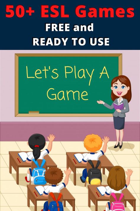 English Classroom Activities, Fun English Games, Esl Vocabulary Games, English Games For Kids, Speaking Activities English, Let's Play A Game, Teach English To Kids, Esl Teaching Resources, Esl Games