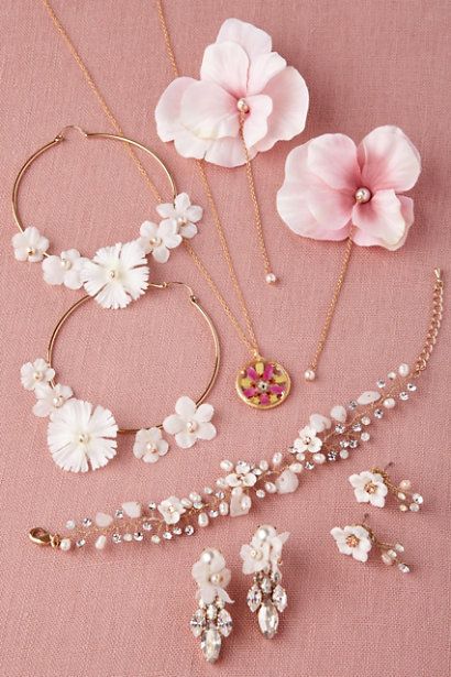 Accessorize in Style! 35 Bridesmaid Accessories Your Girls Will Love! - Praise Wedding Waterfall Earrings, Gold Orchid, Morning Dew, Bar Stud Earrings, Bridesmaid Accessories, Girly Accessories, Fancy Jewellery, Fantasy Jewelry, Girly Jewelry