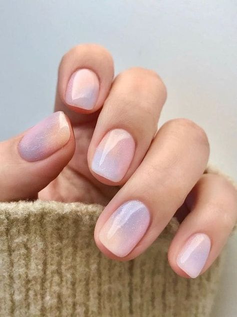 Short Nail Art Designs Classy, Nail Art Cute, Short Pink Nails, Korean Nail, Korean Nail Art, Subtle Nails, Korean Nails, Simple Gel Nails, Minimal Nails