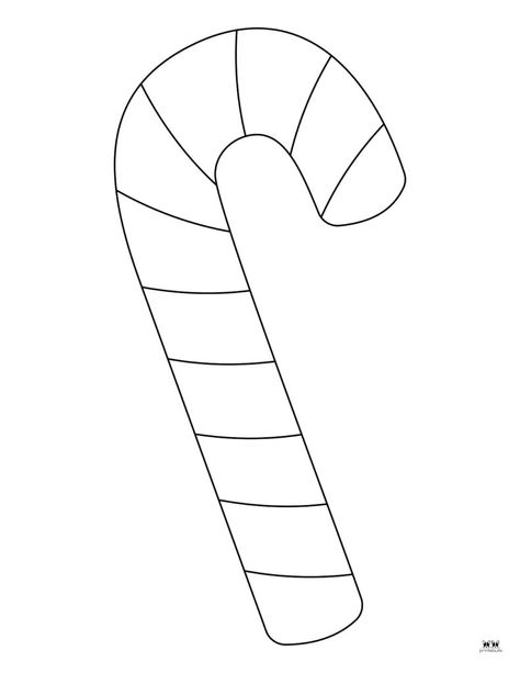 Candy Cane Crafts For Preschool, Candy Canes Coloring Pages, Candy Cane Patterns Preschool, Christmas Drawing Template, Christmas Candy Coloring Pages, Easy Candy Cane Craft, How To Draw A Candy Cane, Candy Cane Coloring Pages Free Printable, Candy Cane Pattern Template