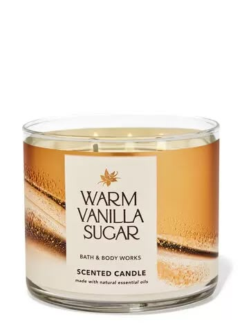 Warm Vanilla Sugar 3-Wick Candle | Bath & Body Works White Barn Candle, Warm Vanilla Sugar, Bath & Body Works, Candle Obsession, Bath Body Works Candles, Boston Shearling, Birkenstock Boston Shearling, Wishlist Ideas, 3 Wick Candle