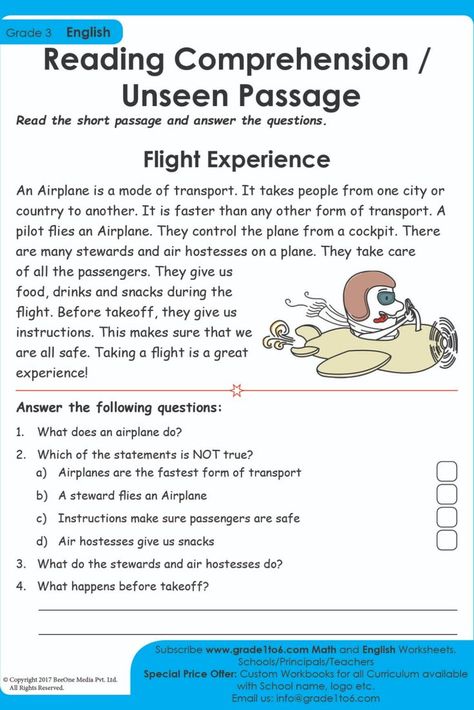 This Unseen Passage for Class 3 English features important passages with questions and answers and have been designed based on the latest CBSE NCERT syllabus Subscribe to www.grade1to6.com for just $25 a year to get 6000 plus Maths and English worksheets for Grade 1 to Grade 6 #mathworksheets #schoolprincipals #englishworksheets Unseen Passage For Grade 1, Passage With Questions And Answers, Passage Writing For Grade 3, Unseen Passage For Class 2 In English, Comprehension For Class 3 With Answers, Unseen Passage In English Class 4, Comprehension Passage For Grade 3, Unseen Passages For Grade 2, Unseen Passage In English Grade 3