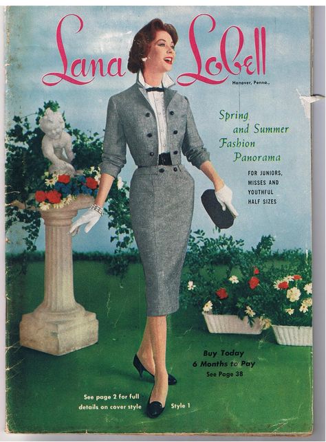 Flannery Crane Vintage Fashion: 1950s Vintage Dresses: Lana Lobell, Hanover, PA catalogs Lana Lobell, Fashion 50s, Fashion 1940s, Vintage Fashion 1950s, Fashion Magazine Cover, Kahlil Gibran, Fashion 1950s, Cover Style, Fashion Marketing