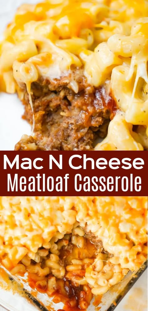 Cheese Meatloaf, Ground Beef Meatloaf, Macaroni And Cheese Casserole, Cheese Stuffed Meatloaf, Meatloaf Casserole, Hearty Dinner Recipes, Beef Meatloaf, Cheese Baked, Beef Casserole Recipes