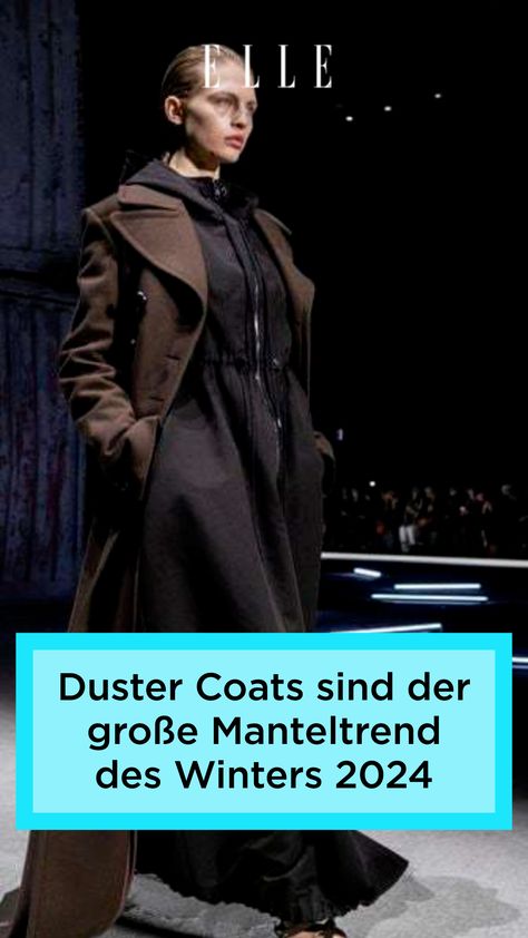 Duster Coats sind der Modetrend im Winter 2024: Wie die Mäntel in Maxilänge diese Saison getragen werden, erfahren Sie auf Elle.de#mode #modetrend #trending #sommer #outfits #styling #jeans Styling Jeans, Outfits Styling, Dries Van Noten, Winter 2024, Carolina Herrera, Duster Coat, Coats For Women, Fashion Week, Blazer