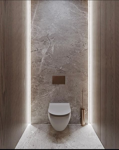 تصميم دورة مياه, Small Downstairs Toilet, Toilette Design, Luxury Toilet, Toilet Room Decor, Wc Design, Small Toilet Room, Restroom Design, Bathroom Inspiration Modern